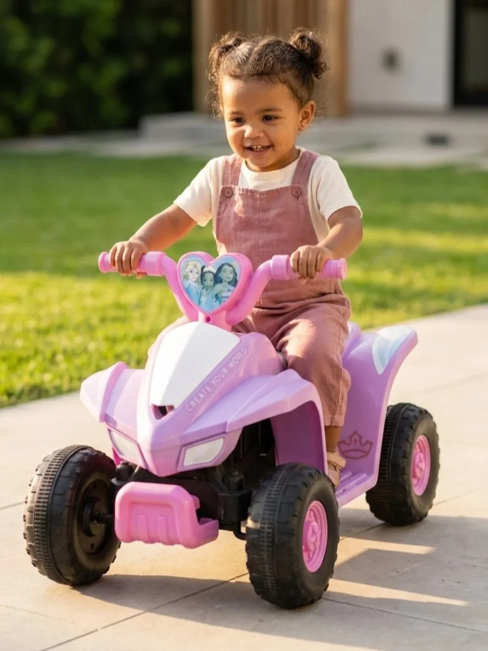 Disney Princess Purple Kids Ride-On ATV Quad Toy